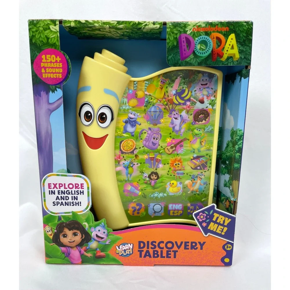 Dora the Explorer Learn & Play Discovery Tablet English Spanish 150+ Phrases